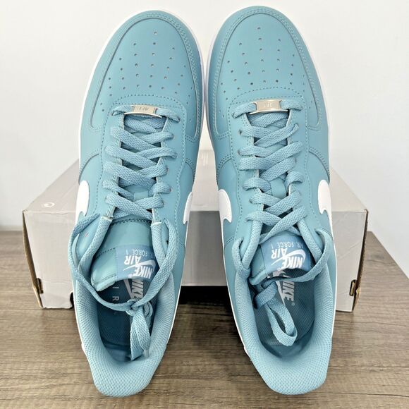 Nike Air Force 1 Low FJ4146-401 Denim Turquoise Brand New Men's Size 10.5 - Picture 4 of 11